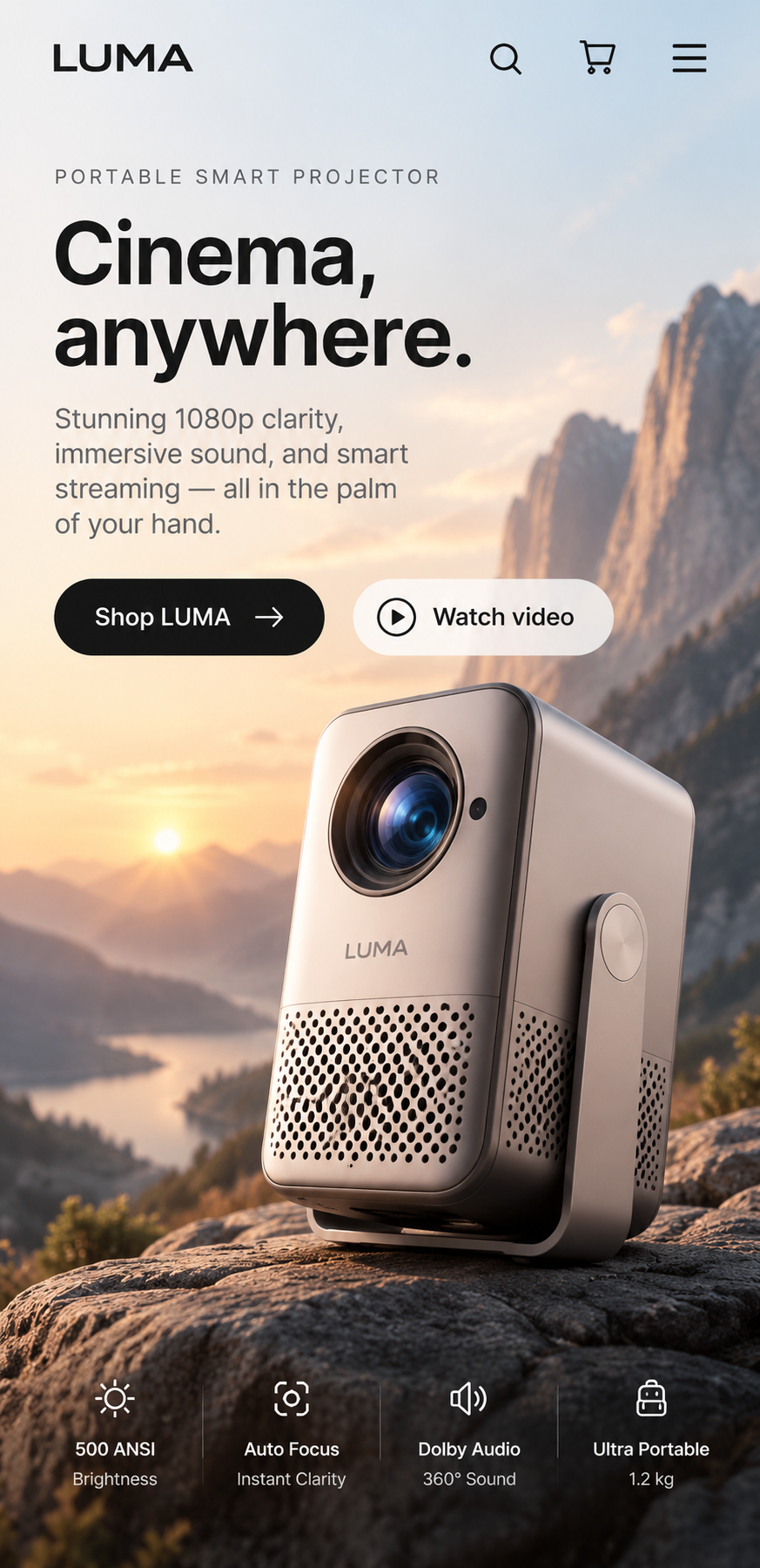 Featured website mobile